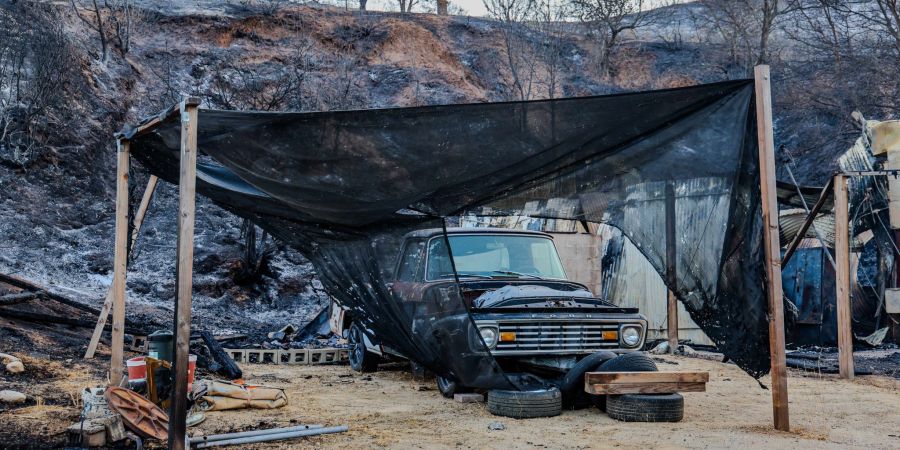 Das «Canyon Fire» zerstörte nach Angaben der Behörden mindestens sieben Gebäude.