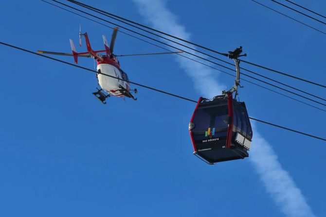 Fellhornbahn Rettungshubschrauber Skiunfall
