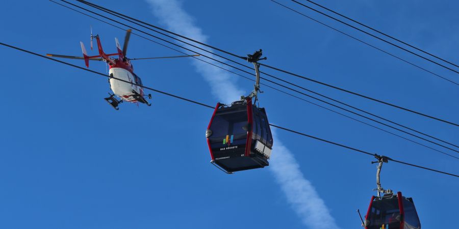 Fellhornbahn Rettungshubschrauber Skiunfall
