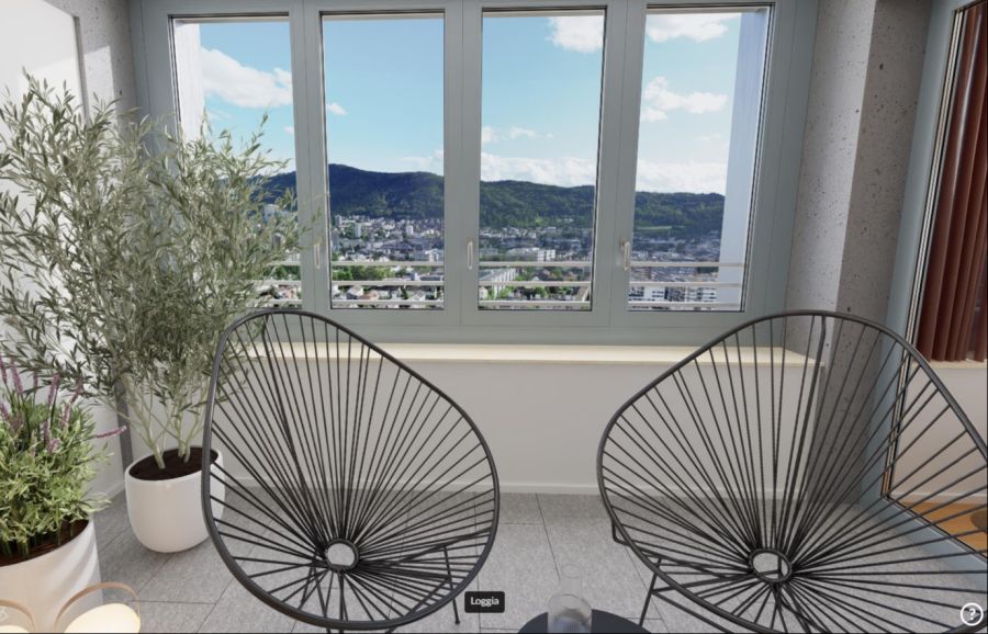 Auf Balkone wurde beim Bau verzichtet.