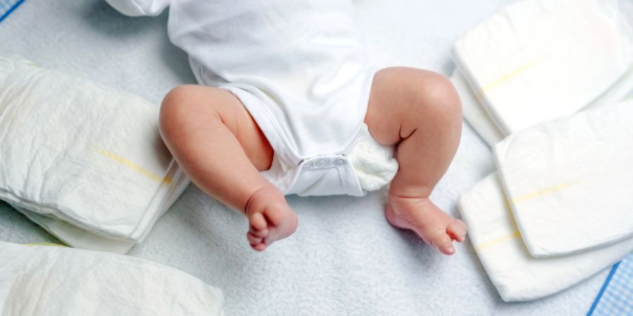 Baby Windel Handtuch Füsse