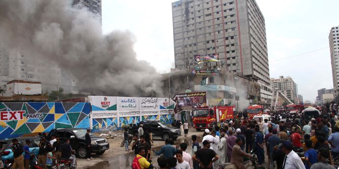 Feuerwerksfabrik in Karachi