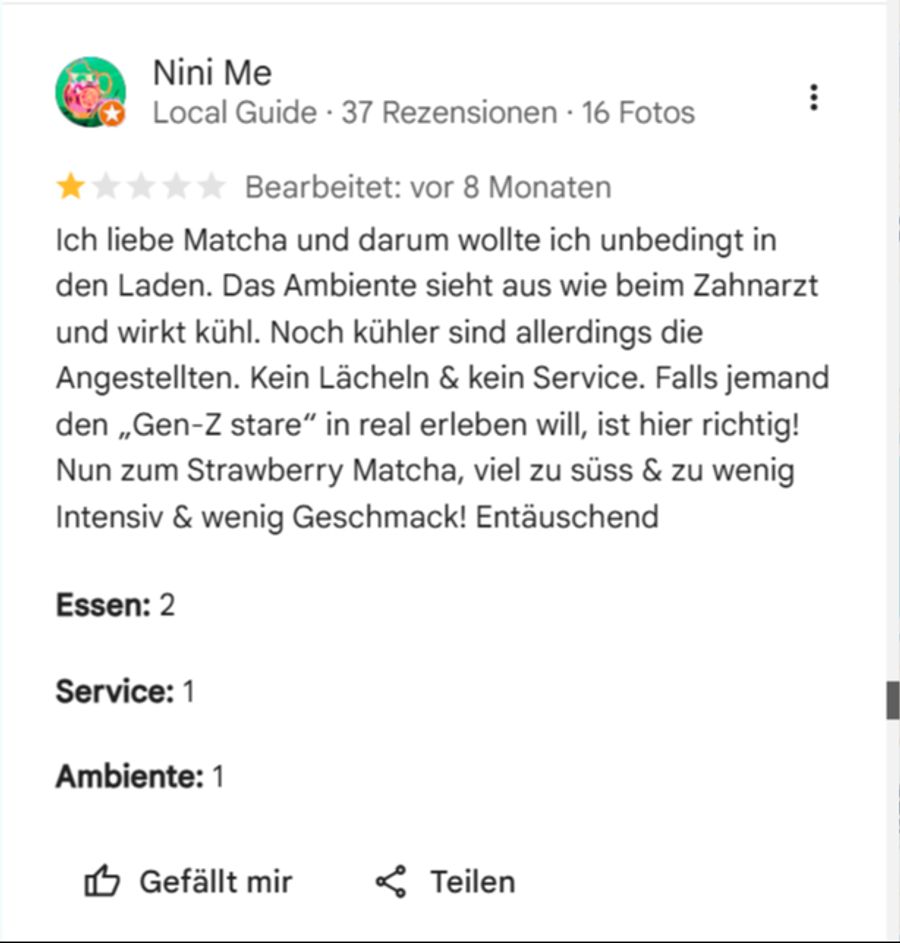 «Wie beim Zahnarzt»: Nicht jeden versetzt der steril-minimalistische Stil in einen beruhigten Zustand oder in Föteli-Laune.