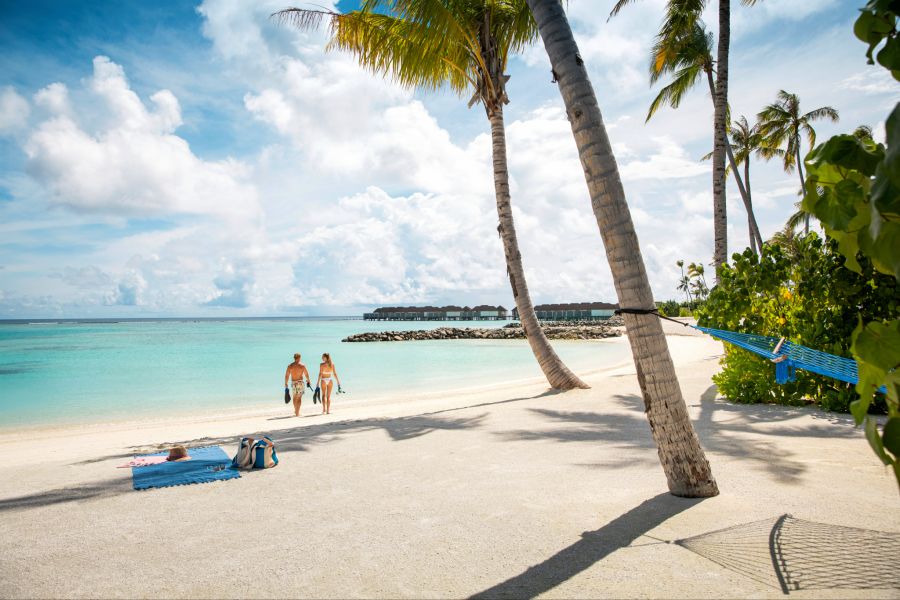 Fast zu schön, um wahr zu sein: Das TUI Blue Olhuveli Romance liegt auf Olhuveli, einer bezaubernden Insel auf den Malediven.