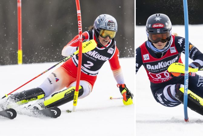 Wendy Holdener Mikaela Shiffrin