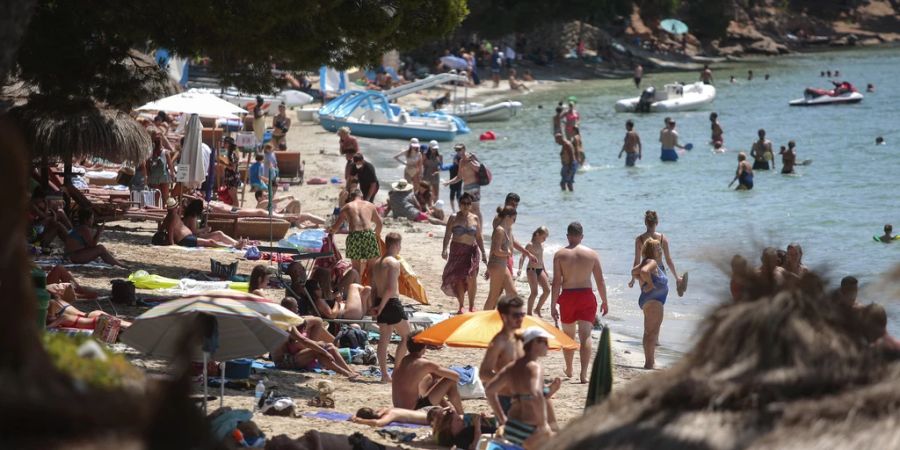 Touristen Bucht Mallorca Meer