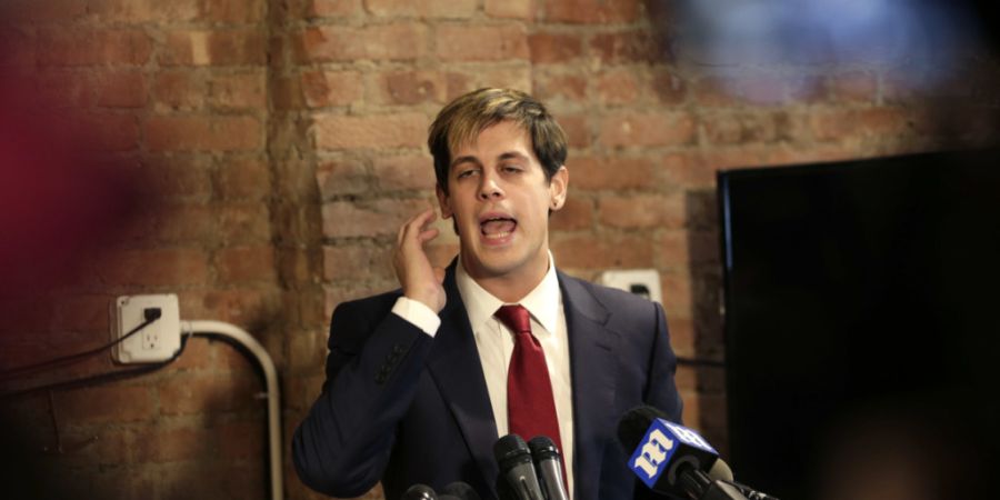 ARCHIV - Der für rechtspopulistische Aussagen bekannte Blogger Milo Yiannopoulos ist laut Medienberichten von ICE festgesetzt worden. Foto: Seth Wenig/dpa