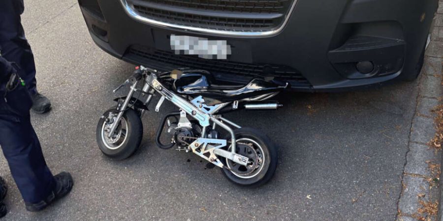 In Rorschach SG verunfallte ein 56-Jähriger auf einem sogenannten Pocketbike.