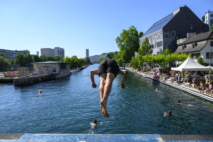 Limmat Hitze baden