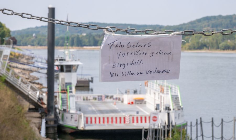 Die Niedrigwasserstände treffen nicht nur den Rhein.