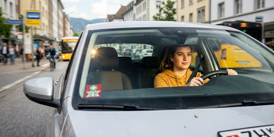 Frau Steuer Auto