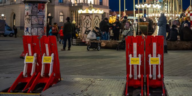Strassensperre Mobilität Fest