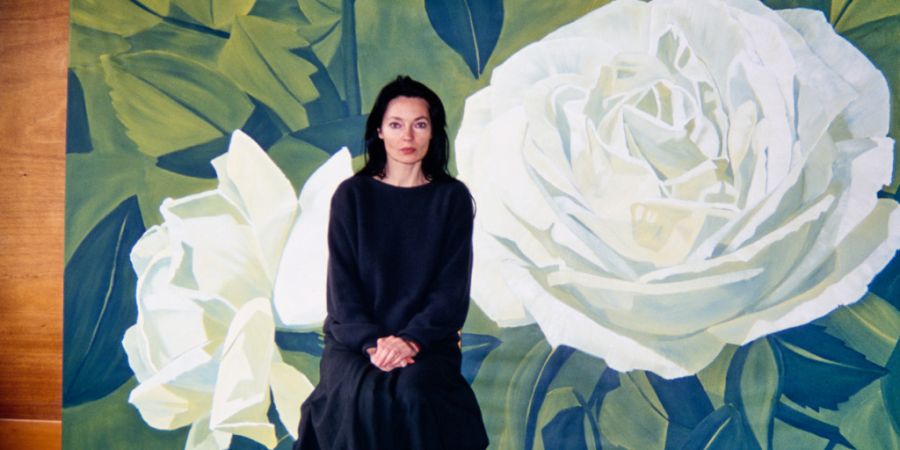 Anne Loch in ihrem Atelier in Thusis, 1989. (Archivbild)