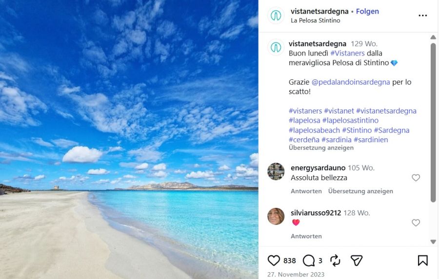 La Pelosa, Sardinien, Italien