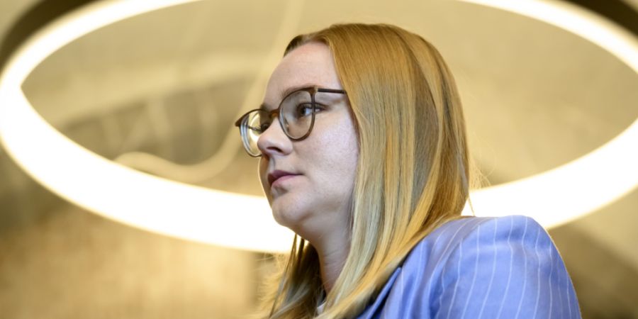 Die Waadtländer Staatsrätin Valérie Dittli vor einer Woche an einer Medienkonferenz in Lausanne. (Archivbild)