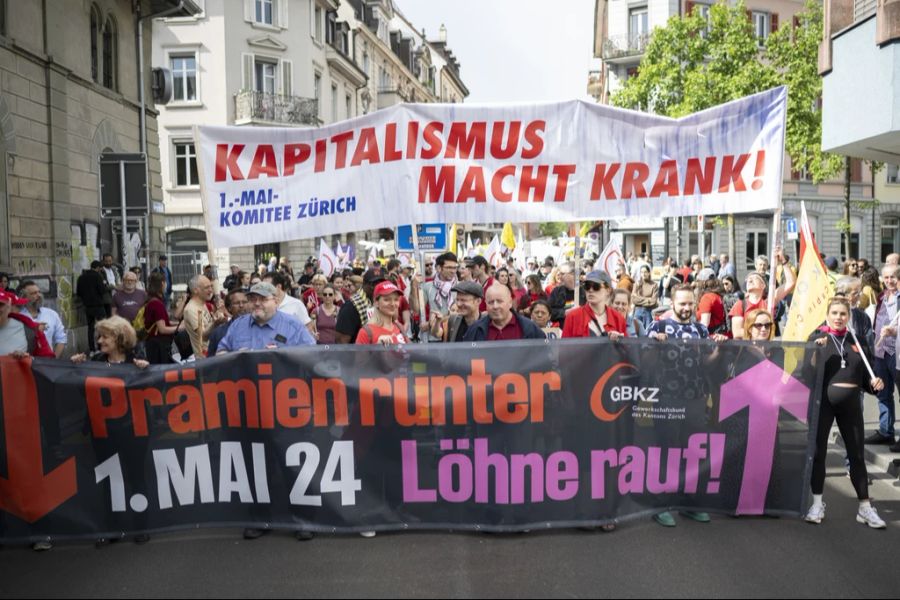 In Zürich findet ebenfalls eine 1.-Mai-Demo statt.