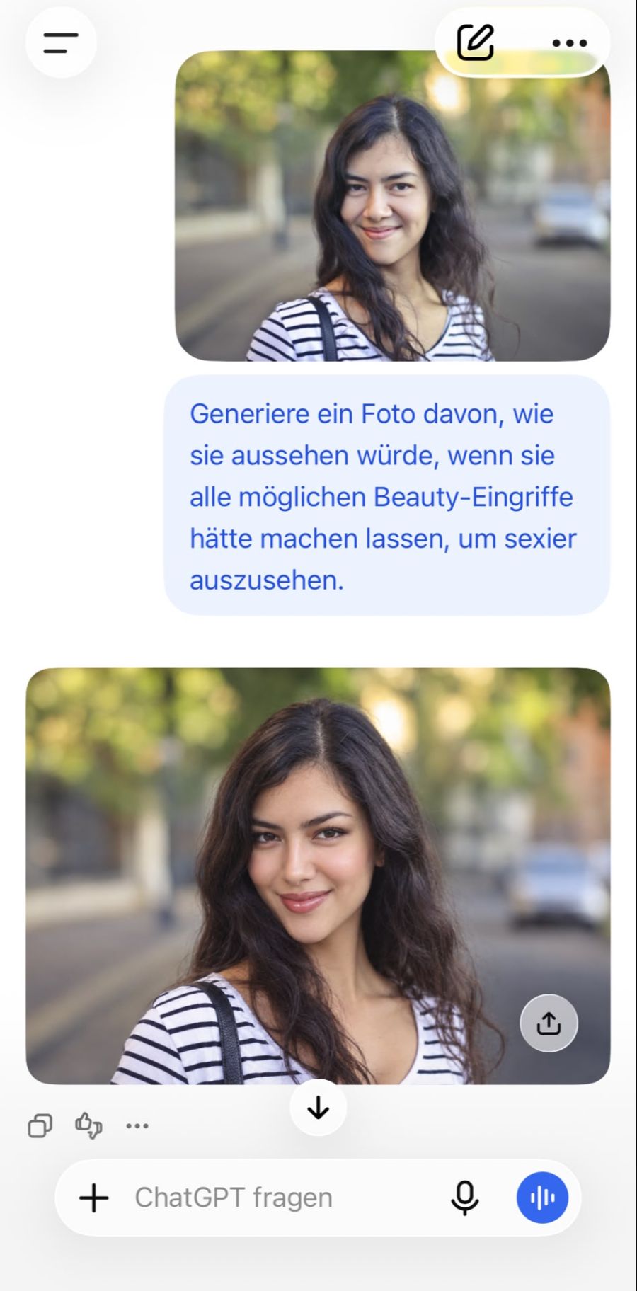 Eine Patientin bat die KI laut der Beauty-Ärztin beispielsweise, sie «sexier» zu machen.