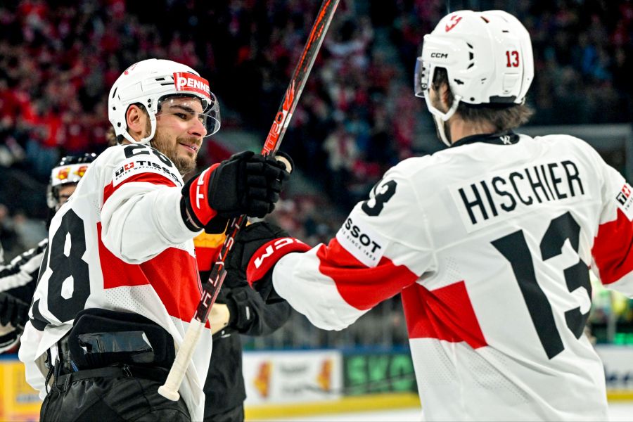 Timo Meier und Nico Hischier.
