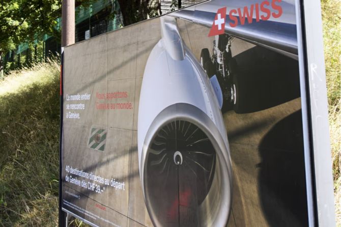 fliegen Flugreisen Werbung Plakat
