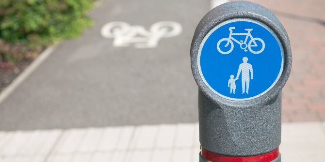 Fuss- und Veloweg Radweg Verkehrsschild Signalisation