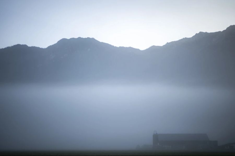 Laut Meteorologen dürfte der Nebel über dem Flachland noch eine Weile bleiben. (Archivbild)