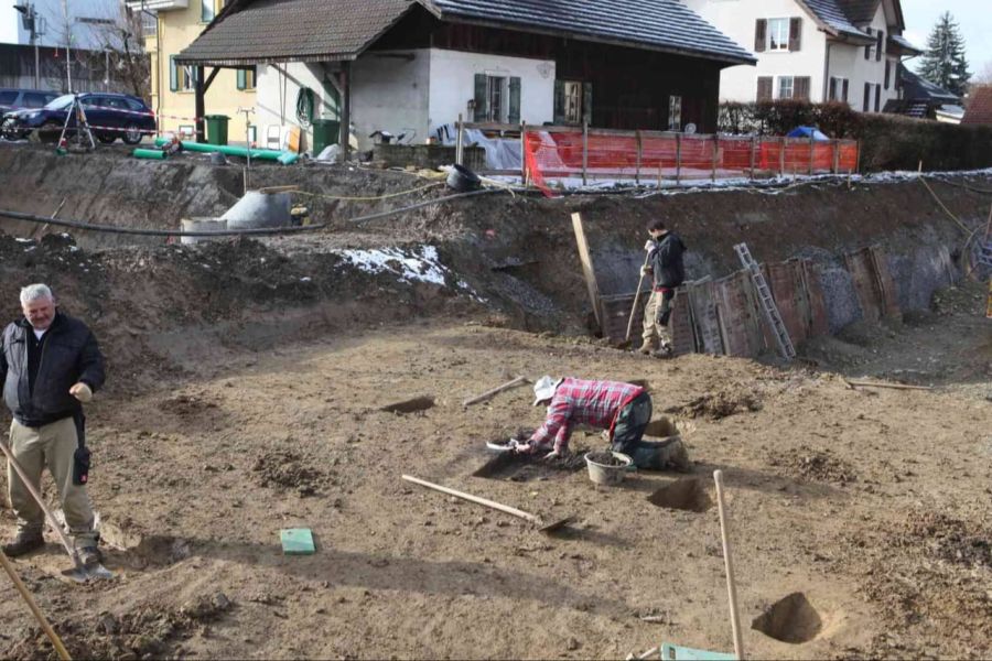 Archäologische Ausgrabungen Boswil Grubenhäuser