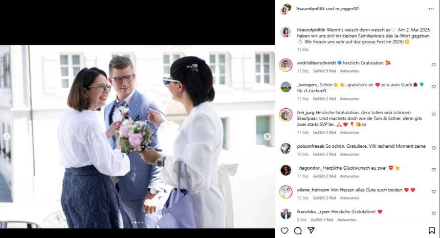 Die Feier fand im kleinen Familienkreis statt.