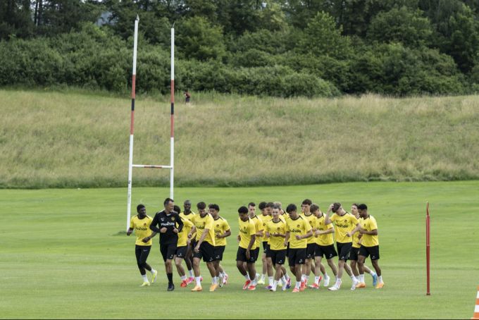 YB beim Training im vergangenen Sommer. YB
