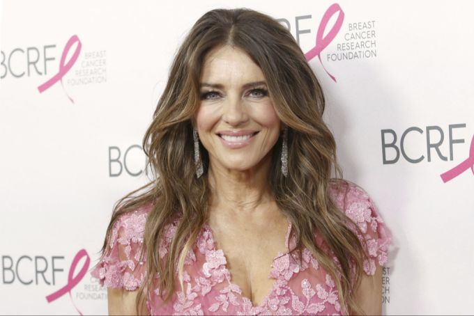 Elizabeth Hurley ist die globale Botschafterin der Brustkrebs-Kampagne. Elizabeth Hurley