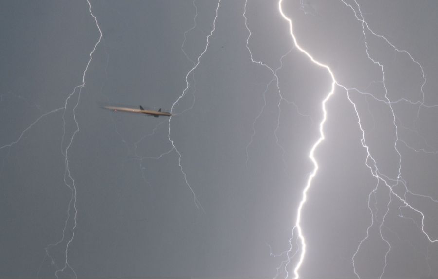 Gewitter Flughafen