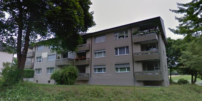 grau-braune wohnanlage bülach