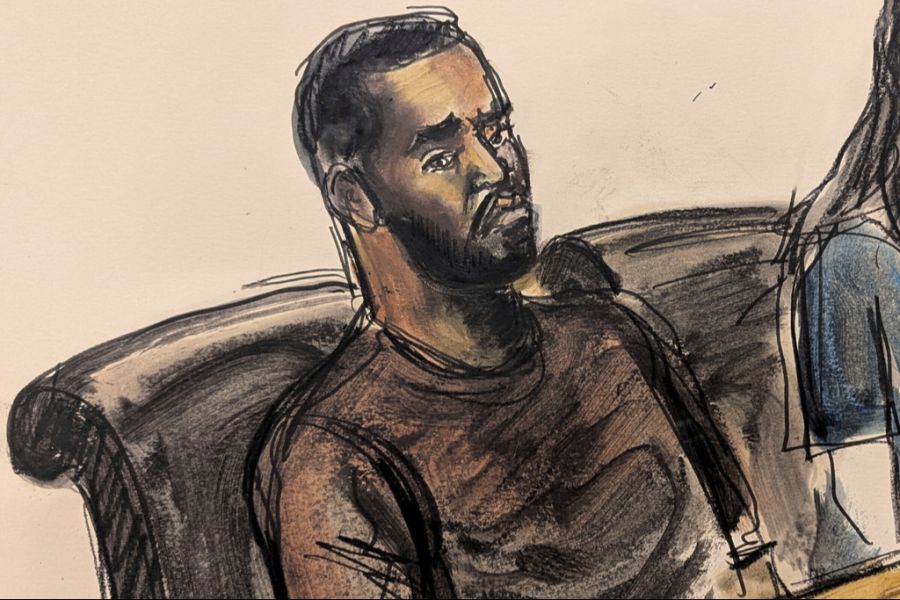 Diddy Prozess Gerichtszeichnung