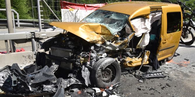 Kollision auf A13