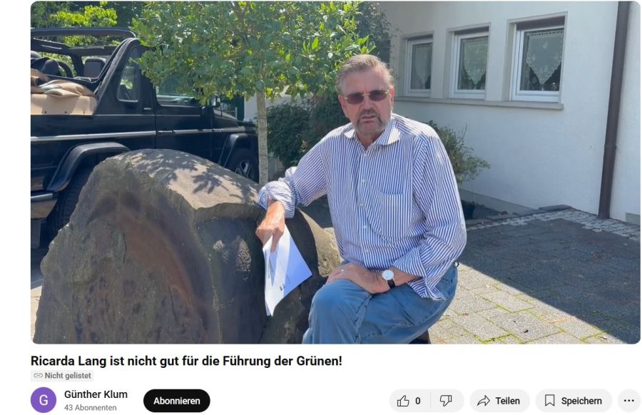 Günther Klum, der Vater von Topmodel Heidi Klum, hinterliess nun unter einem von Langs Instagram-Posts einen gehässigen Kommentar und legte noch mit einem Video nach.