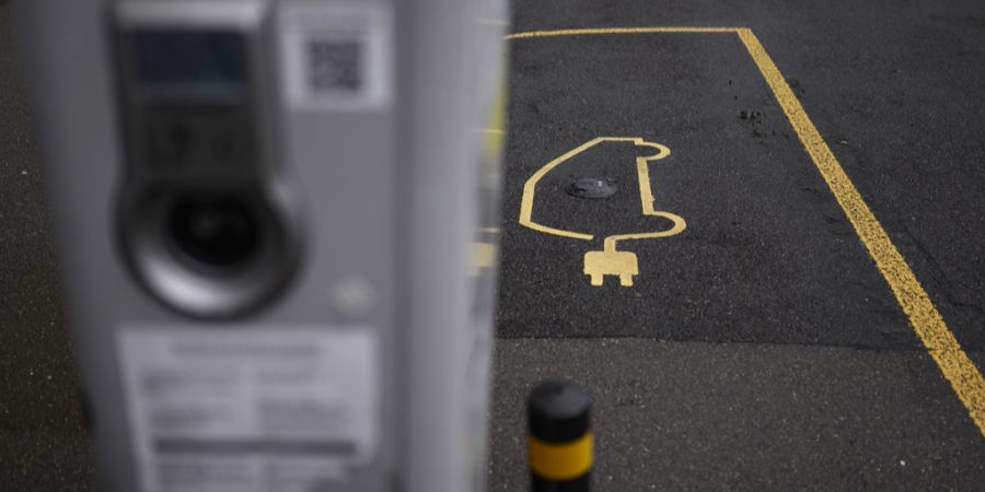 Parkplatz für E Autos