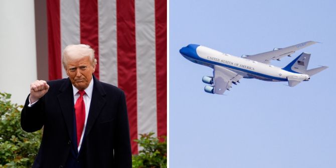 Donald Trump Flugzeug Katar