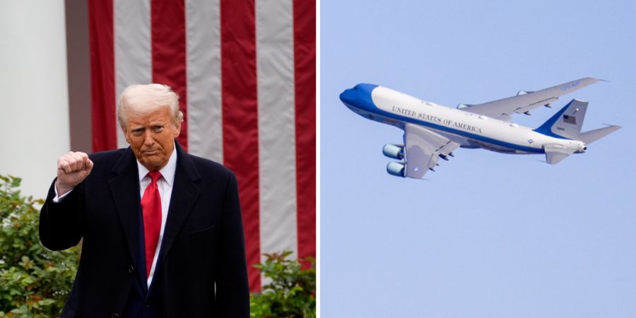 Donald Trump Flugzeug Katar