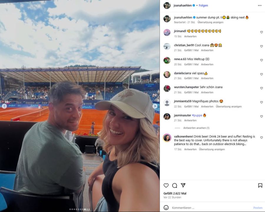 Auch sportliche Highlights wie ein Besuch beim Tennisturnier in Gstaad stehen auf ihrem Sommerprogramm.
