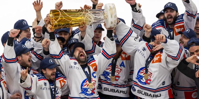 Die ZSC Lions krönen sich zum zweiten Mal in Folge zum Schweizer Meister. ZSC Lions