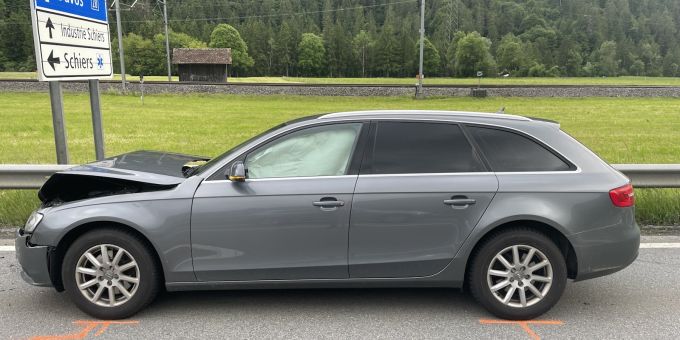 Schiers GR - 28-Jährige bei Auffahrkollision verletzt