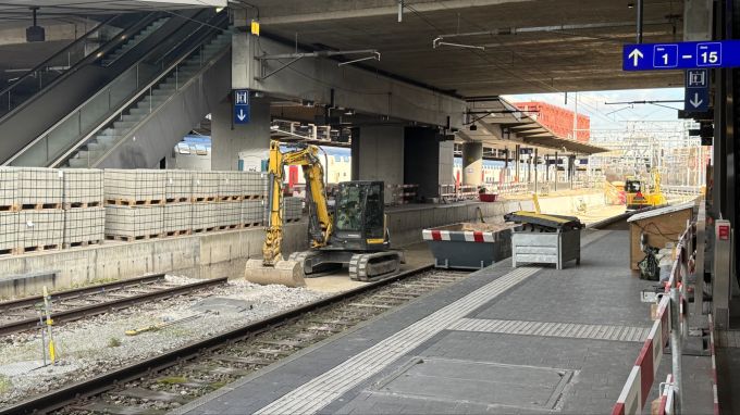 Am grössten Grenzbahnhof Europas wird aktuell gebaut. bahnhof sbb basel