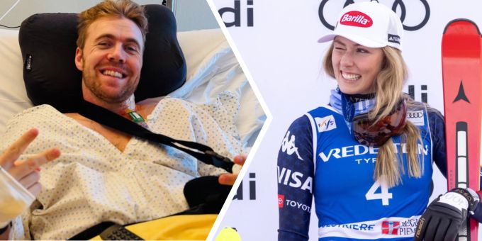 Aus Spitalbett - So gratuliert Kilde Schatz Shiffrin zum 100. Sieg