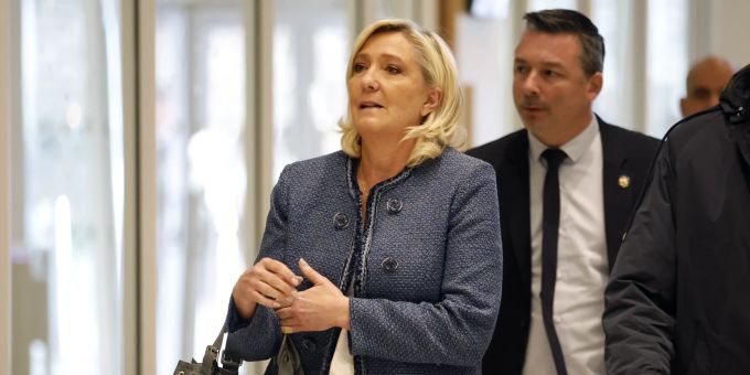 Marine Le Pen ist im Veruntreuungsprozess für schuldig befunden worden. Marine Le Pen
