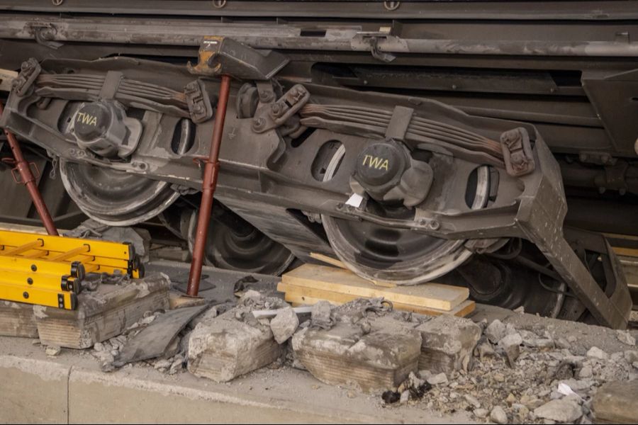 Auch beim Unglück im Gotthard-Tunnel von 2023 war ein Riss im Rad die Ursache.