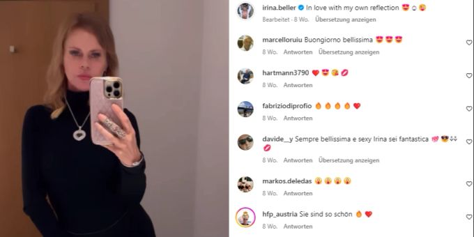 Irina Beller schwärmt für Wladimir Putin. Irina Beller