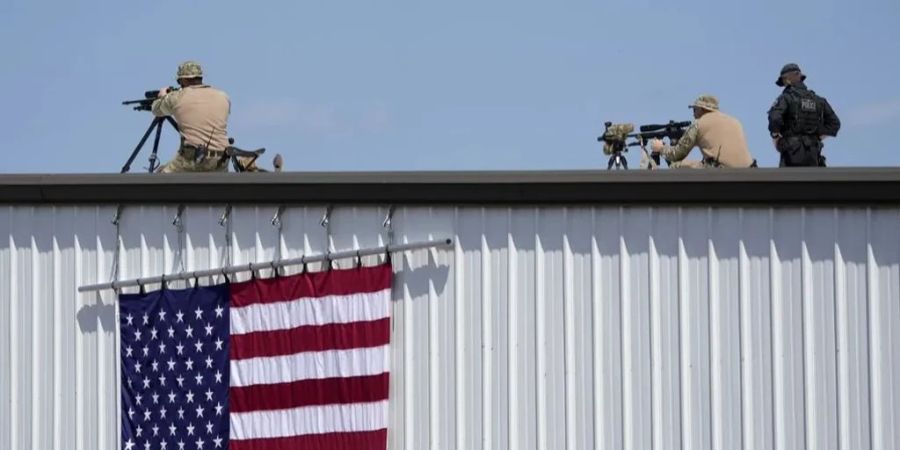 Die Sicherheitsvorkehrungen bei seiner Rede in der US-Stadt Asheboro waren gross.