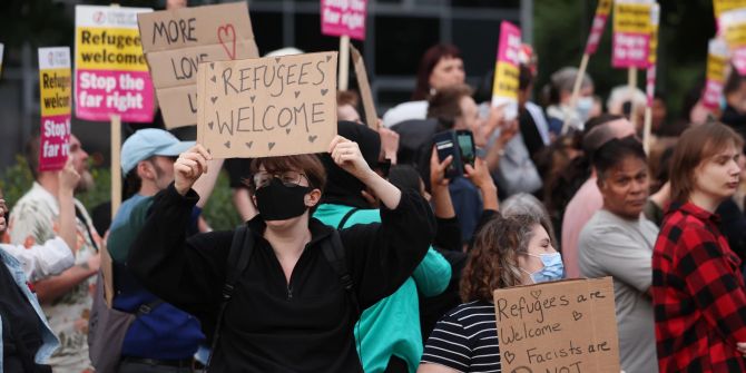 Anti-racist protest in Brentford, west London