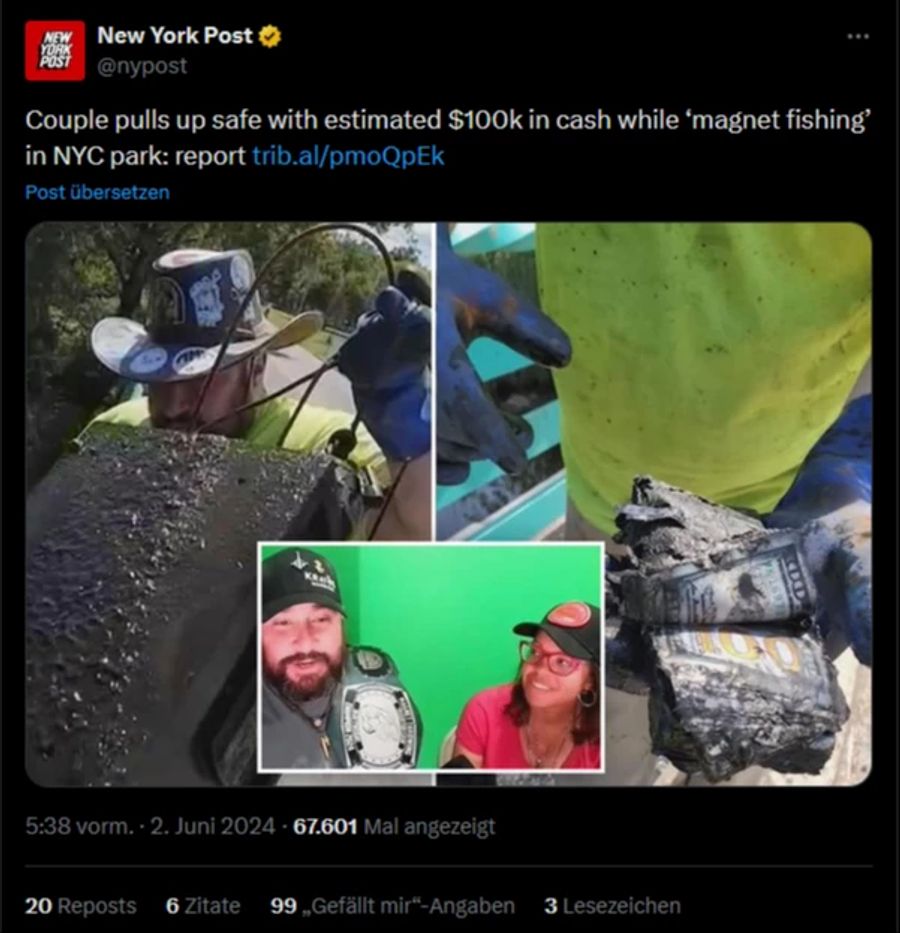 magnetfischen tresor gefunden