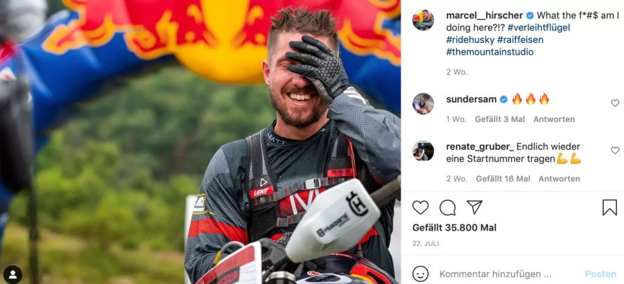 Mit seiner Enduro hat er bei der Rallye «Red Bull Romaniacs» teilgenommen.