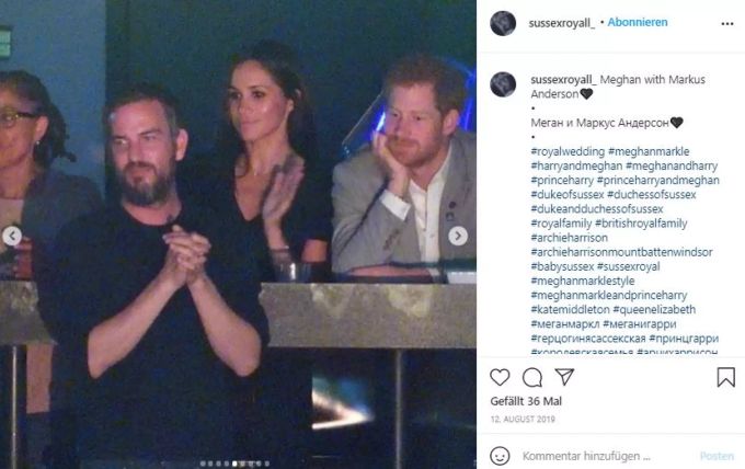 Markus Anderson (links) soll Meghan Markle und Harry bekanntgemacht haben. meghan harry